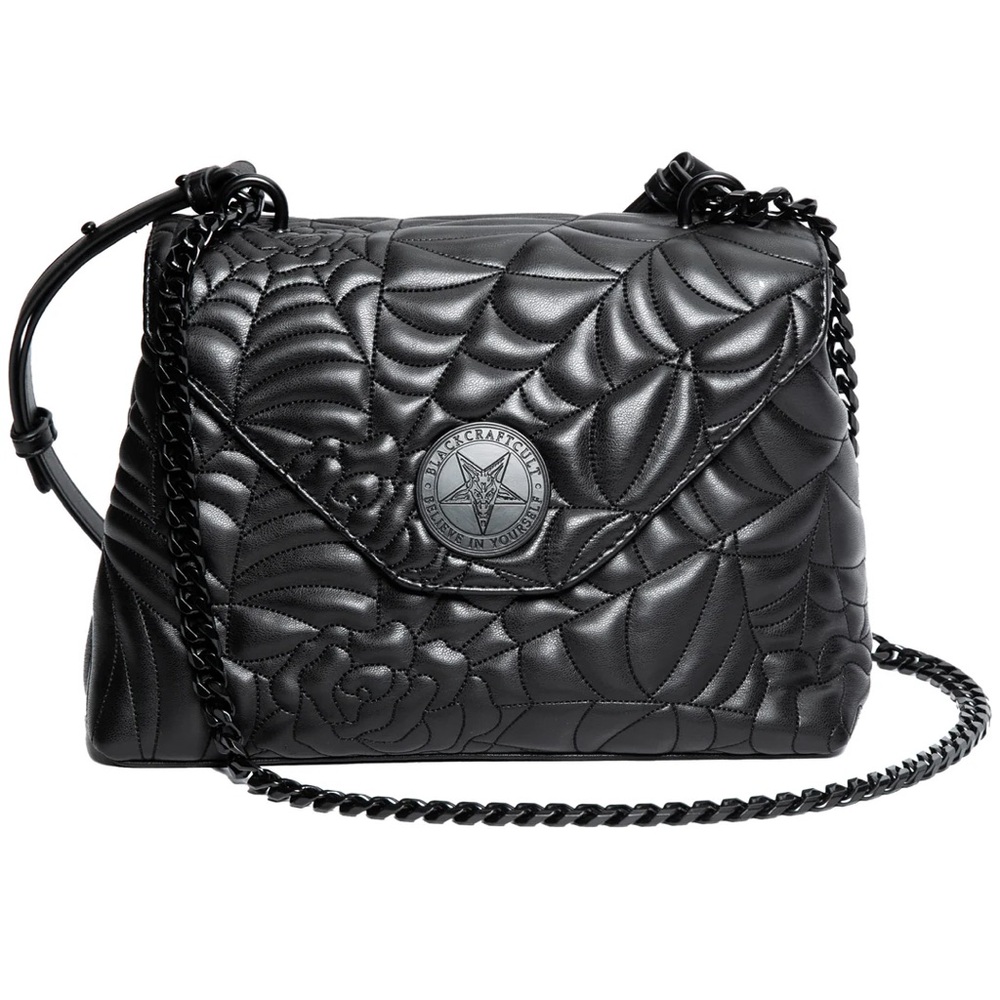 Blackcraft “Charlotte Quilt” shoulder bag 🕸️🌹